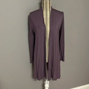 𝅺AZULES Long Purple Cardigan